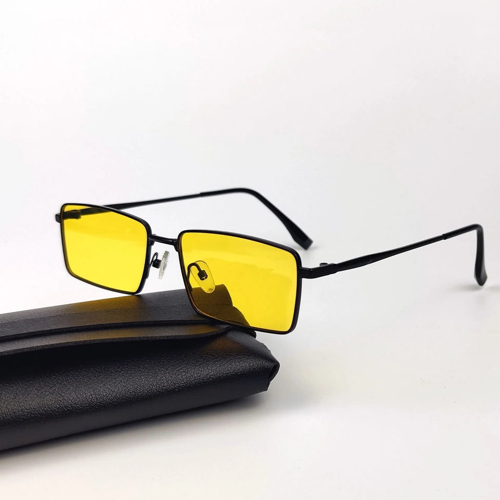 Night super clear yellow film sunglasses for men, simple style for driving and fishing