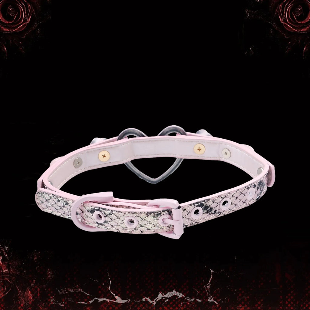 Cute PU geometric collar with alloy pendant and matching hand-holding rope