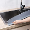 Silicone kitchen sink water blocking plate divider in grey, blue or black