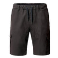 Casual cotton blend multi-pocket men's shorts in Army Green, front view, sizes S-3XL