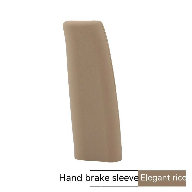 Silicone handbrake sleeve for cars in black, grey, beige, red and blue colours