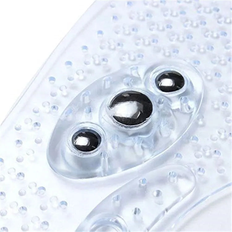 Transparent magnetic massage insole with multiple nodes for foot stimulation, 25cm female size