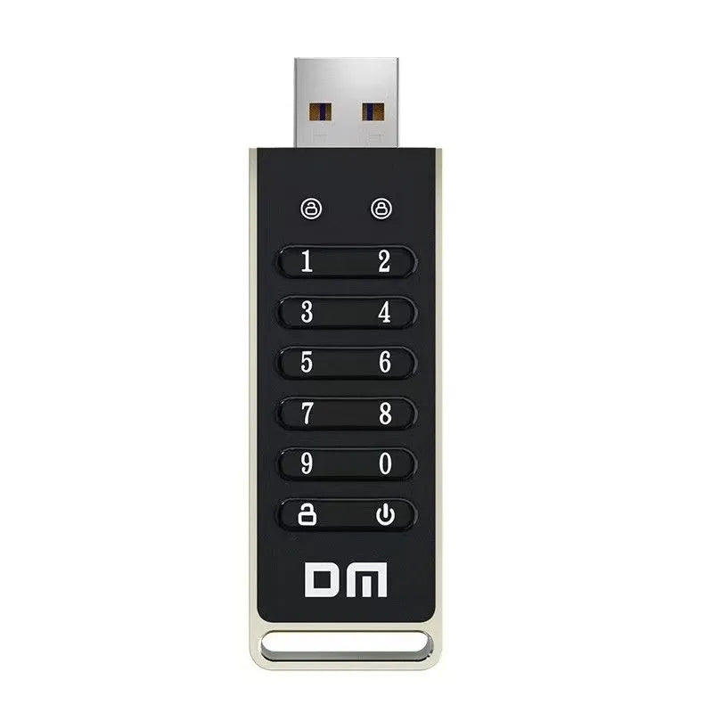 64GB metal fingerprint security USB flash drive with digital encryption