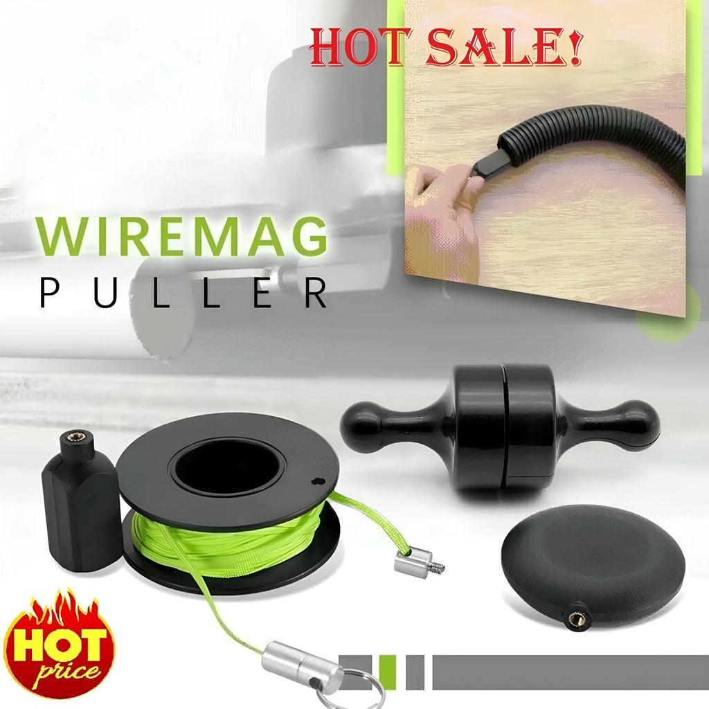 Magnetic nylon cable threader 10x5cm upgraded for wire pulling in concealed pipes