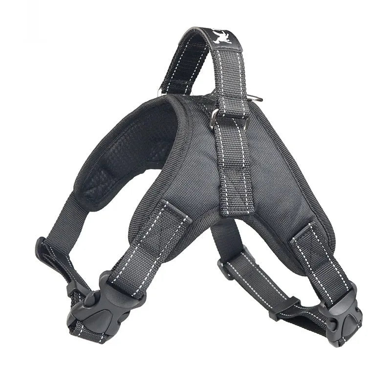 Pet saddle chest strap dog vest in Oxford cloth mesh canvas, camouflage and eight colours, sizes XS to XXL