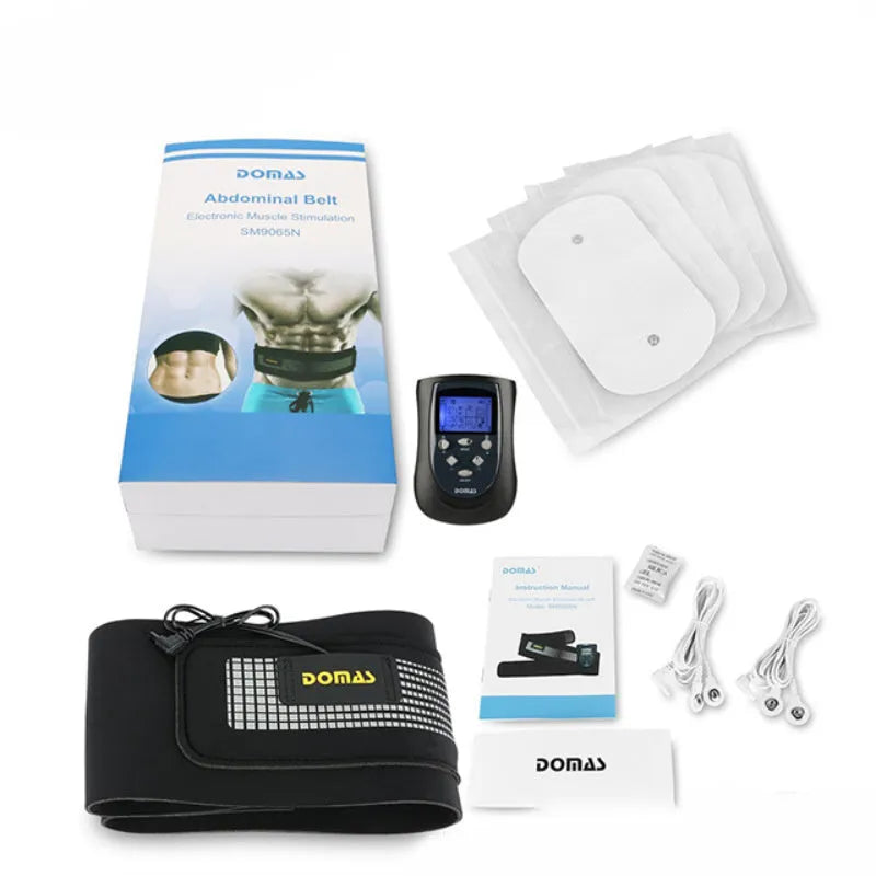 Black electronic massager with mechanical controls for neck, waist, buttocks, legs, back and abdomen