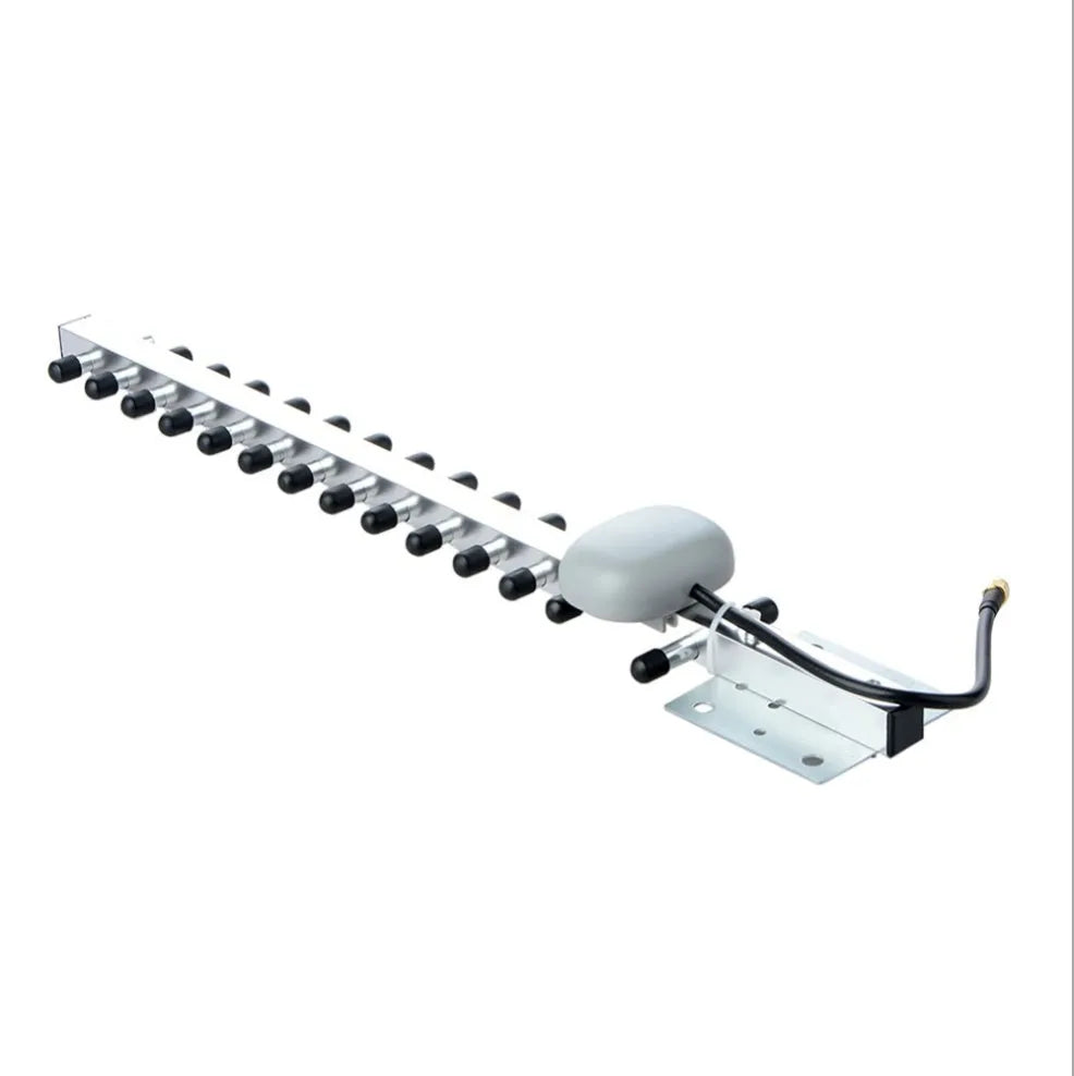 20dBi WiFi antenna with magnetic base, RP-SMA connector, and 15cm cable for 2.4GHz routers