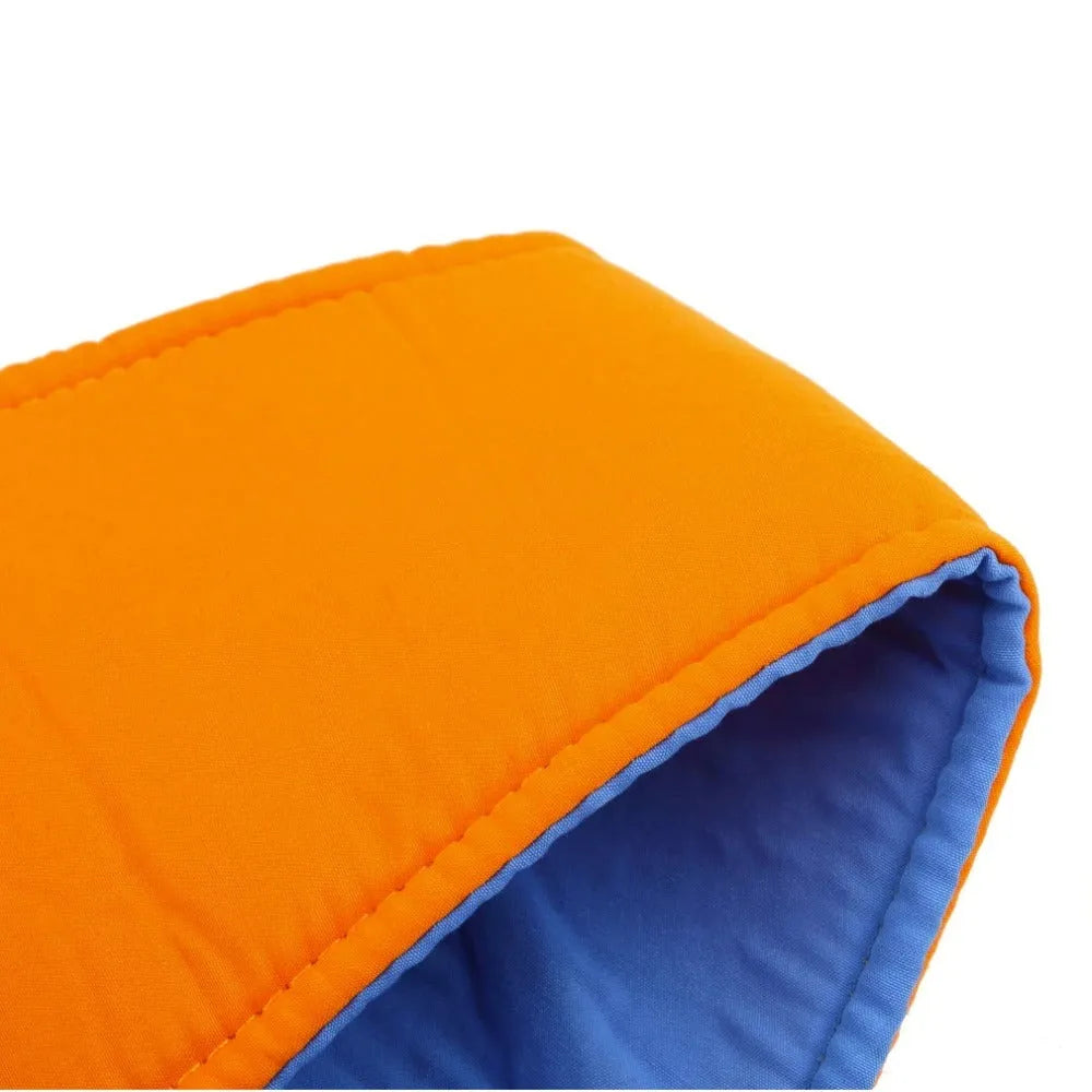 Baby toddler walking harness adjustable 52-62cm orange blue safety reins with plastic locks
