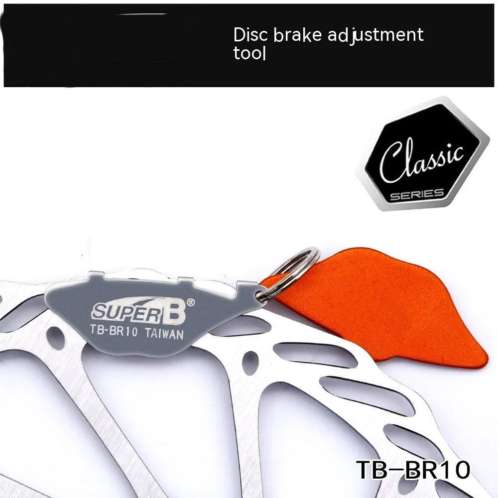 TB-BR10 steel disc brake adjustment tool for hydraulic and mechanical brake caliper alignment