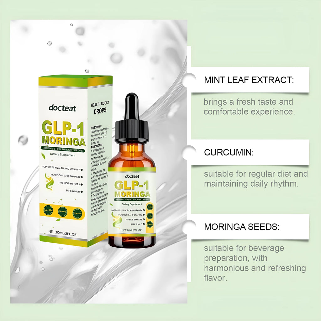 60ml glass bottle of Horseradish Tree Drops herbal liquid extract with a dropper.