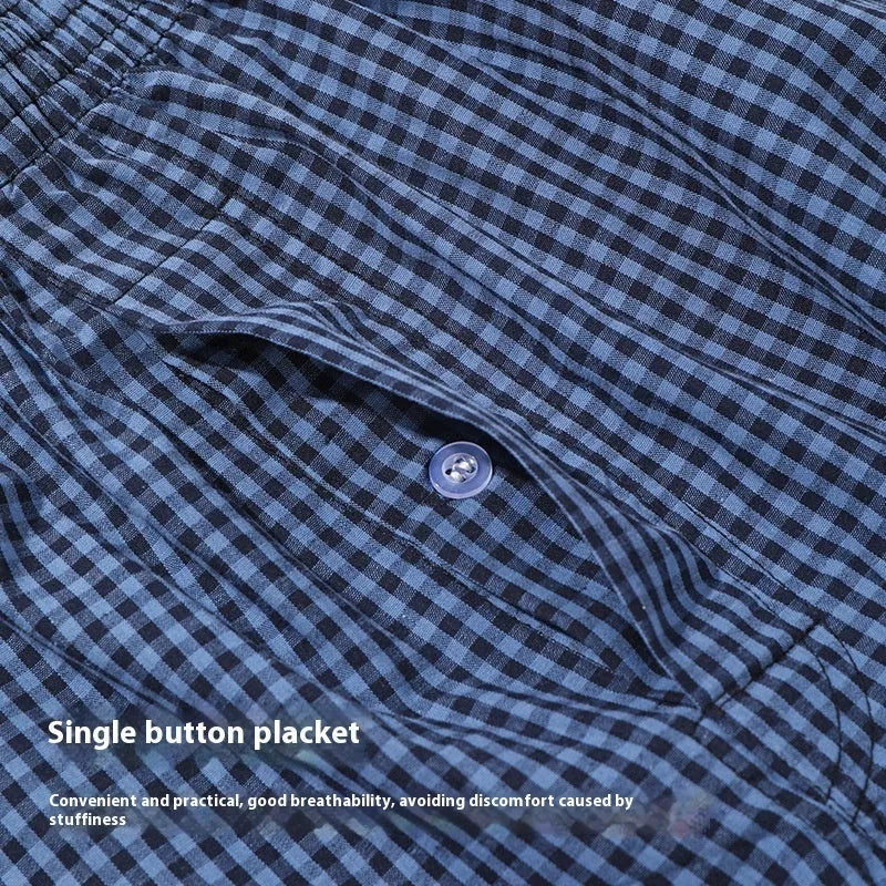 Arrow Pants men's cotton loose boxer shorts mid waist plus size breathable quick dry shaping