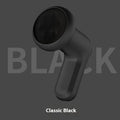 A handheld USB electric massager in black, pink, or white for use on neck, back, and legs.