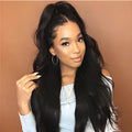 Black women's long curly wig with oblique bangs, 65cm synthetic fibre