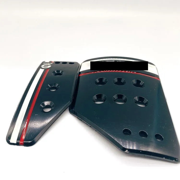 Aluminium alloy manual transmission pedal set with brake, accelerator, and clutch pedals