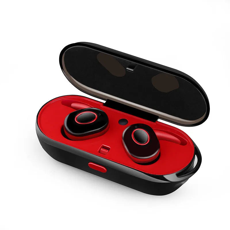 CSR Air-tws black wireless in-ear Bluetooth sports headphones with charging case