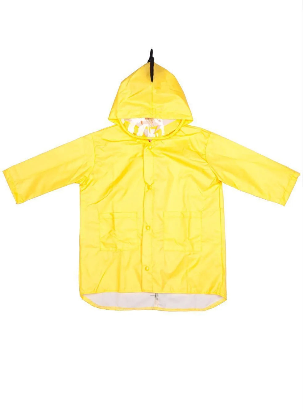 Kids dinosaur raincoat red yellow hooded trench coat waterproof sizes S to 3XL