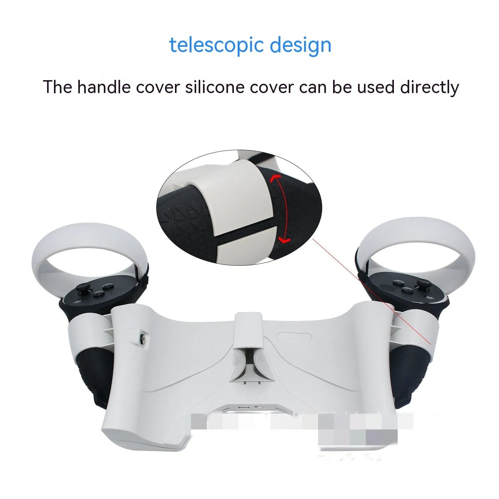 Milky white ABS wall-mounted quick charging set for Oculus Quest2 handle accessories with screw packing box