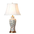 Chinese ceramic table lamp classical household with folding cover switch 40cm x 70cm American style