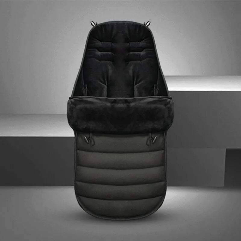 Baby warm cotton sleeping bag 90cm in grey with unisex design for newborns