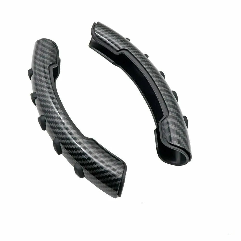 Carbon fibre black steering wheel anti-slip sleeve for 38cm diameter wheels.
