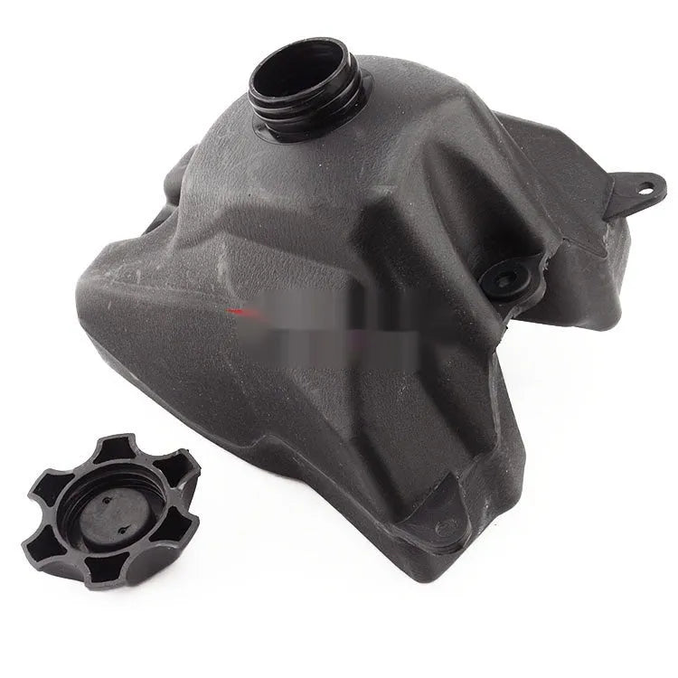 CRF50 plastic fuel tank with cap, 24x14x25cm and 0.9kg, for scrambling motorcycle use