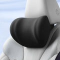 Memory foam car headrest neck pillow with polyester cover, available in black, blue, pink and purple