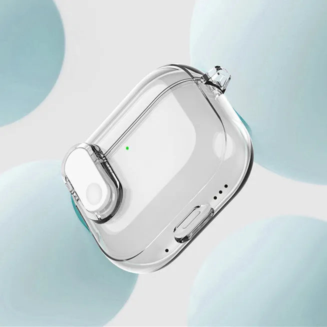 Transparent TPU drop-resistant earphone case for AirPods 4, soft and portable, available in three colours