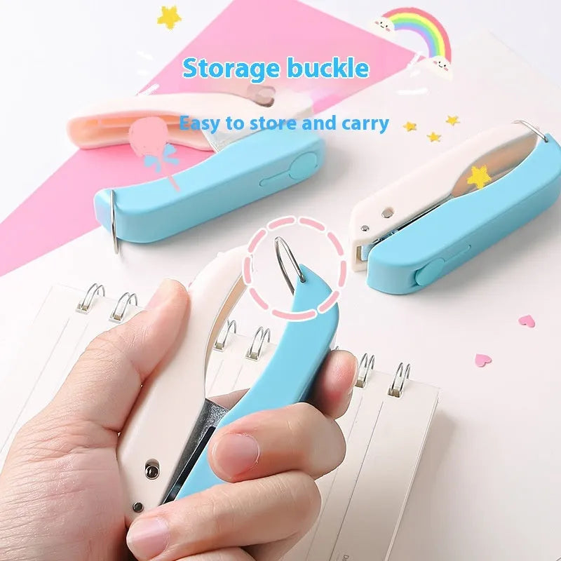 Small manual handheld punching machine with embossed patterns showing Love, Round 4mm, Round 6mm, and Star punch shapes.