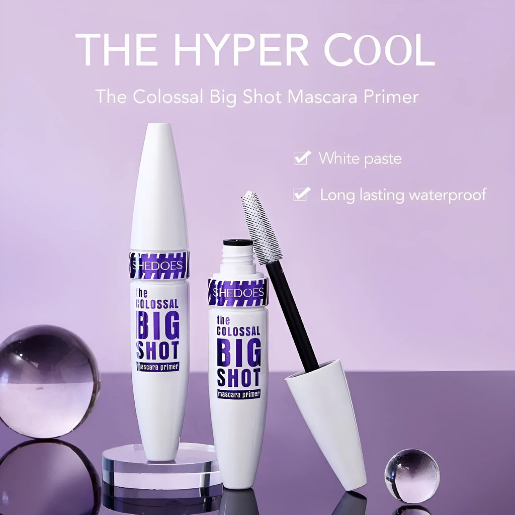 White waterproof mascara bottle with 10ML content for sweat-proof lash curling