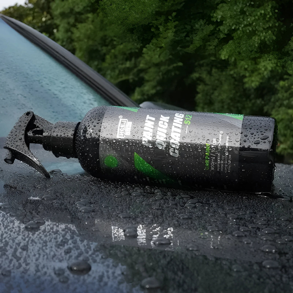 Car paint fast coating agent liquid wax in 50ml and 100ml bottles with microfiber cloth
