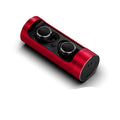 Infinite single-ear Bluetooth wireless headset in Dark Grey, Red, or Silver colour with charging bay.