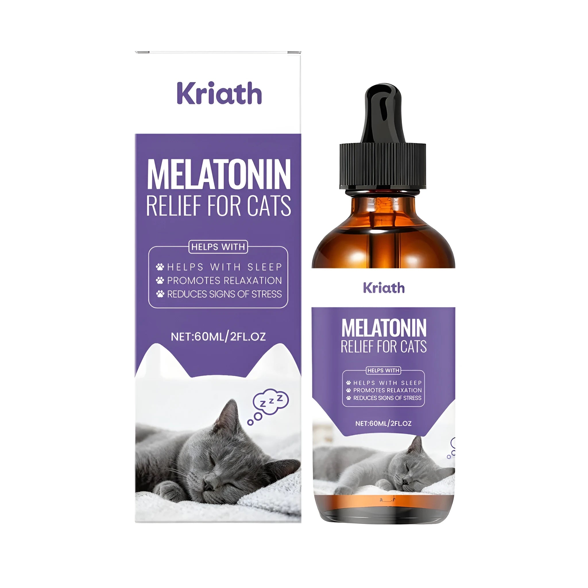 60ml bottle of melatonin drops dietary supplement with L-theanine and herbal extracts