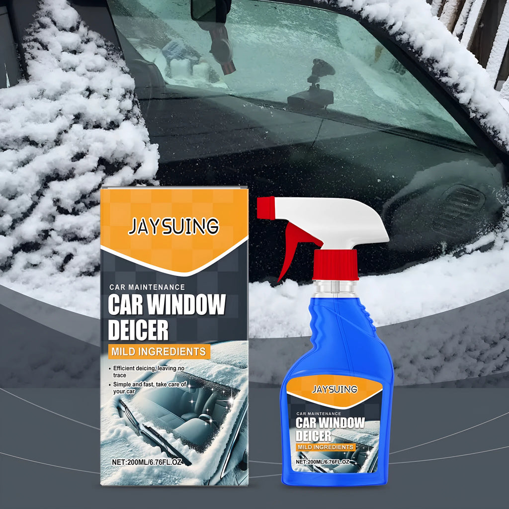 200ml car window deicer spray bottle, 7.7 x 7.5 x 15.1cm, with water, penetrant and ethanol formula for windscreens