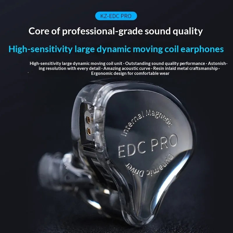 Bass-heavy wired in-ear headphones with 3.5mm plug, 0.78mm pin, and plastic minimalist housing