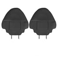 Black leather rear anti kick pad car seat protector measuring 68cm by 42cm