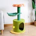 Sisal flower cat climbing frame made from natural rope, designed for indoor cats to climb and scratch