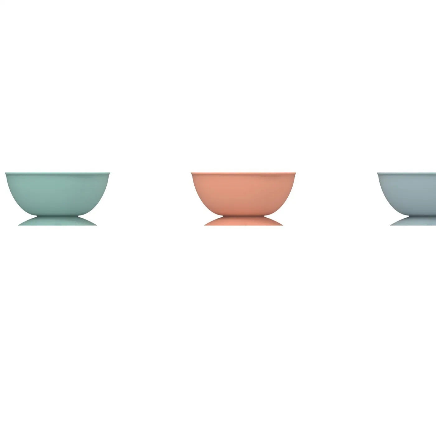 Cyan silicone dog slow feeder bowl with suction cup base and textured licking mat surface
