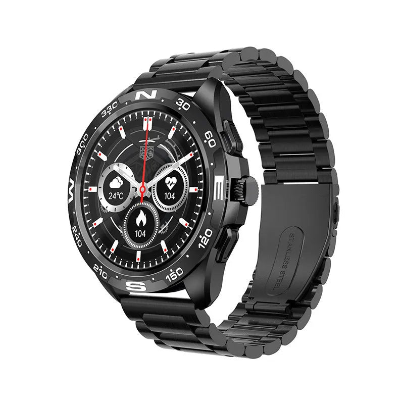 1.32 inch smart watch with health monitoring features and silicone wristband