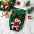 Christmas flannel dog hoodie in red with Santa Claus pattern for small medium dogs