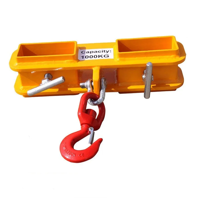 MK forklift hook with rotatable design and safety locking device for crane applications