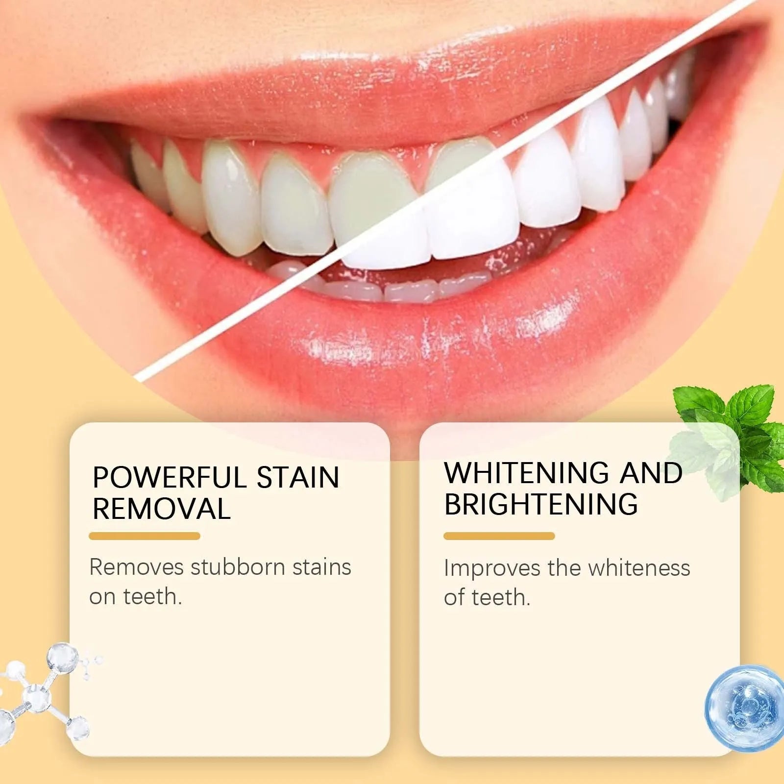 Portable teeth stain removal pen with 2ml capacity for oral care and teeth brightening