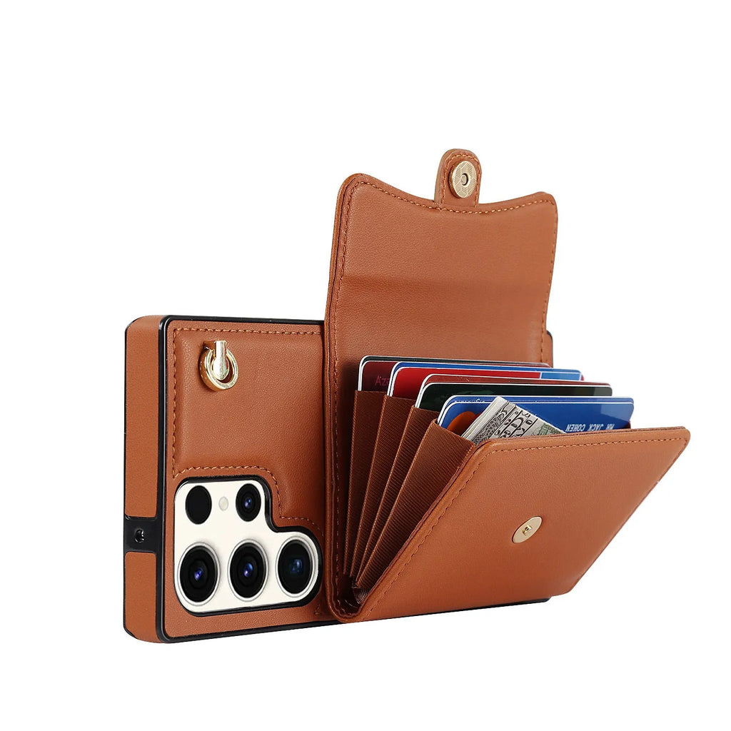 Crossbody TPU leather phone case for Samsung A13 4G 5G in mint green with card slots and strap