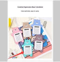Cartoon bear shaped mini portable calculator in pink colour made of ABS plastic for students