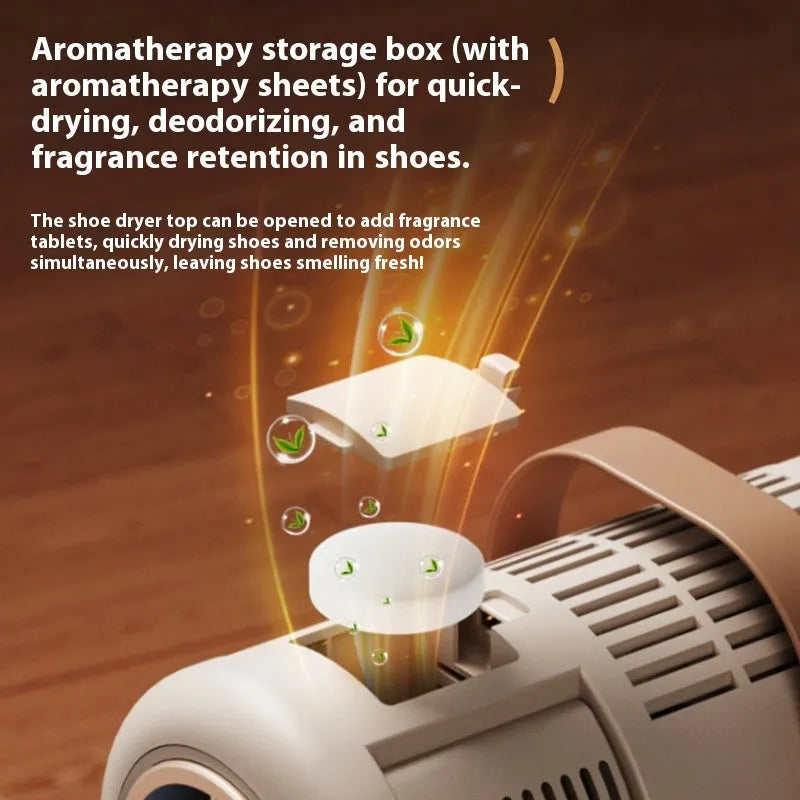 Portable foldable timing quick-drying shoe dryer with 180W power for home and travel use