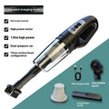 A6-1200 rechargeable handheld vacuum cleaner with transparent dust container and long nozzle for car and home use