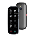 Black multi-language simultaneous interpretation translator for business with lanyard and charging cable.