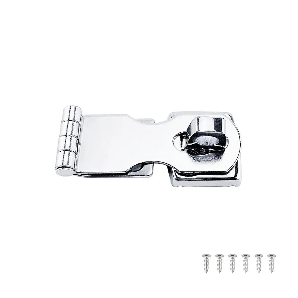 Silver marine grade 304 stainless steel lock latch bolt with mirror finish for cabinet drawer security