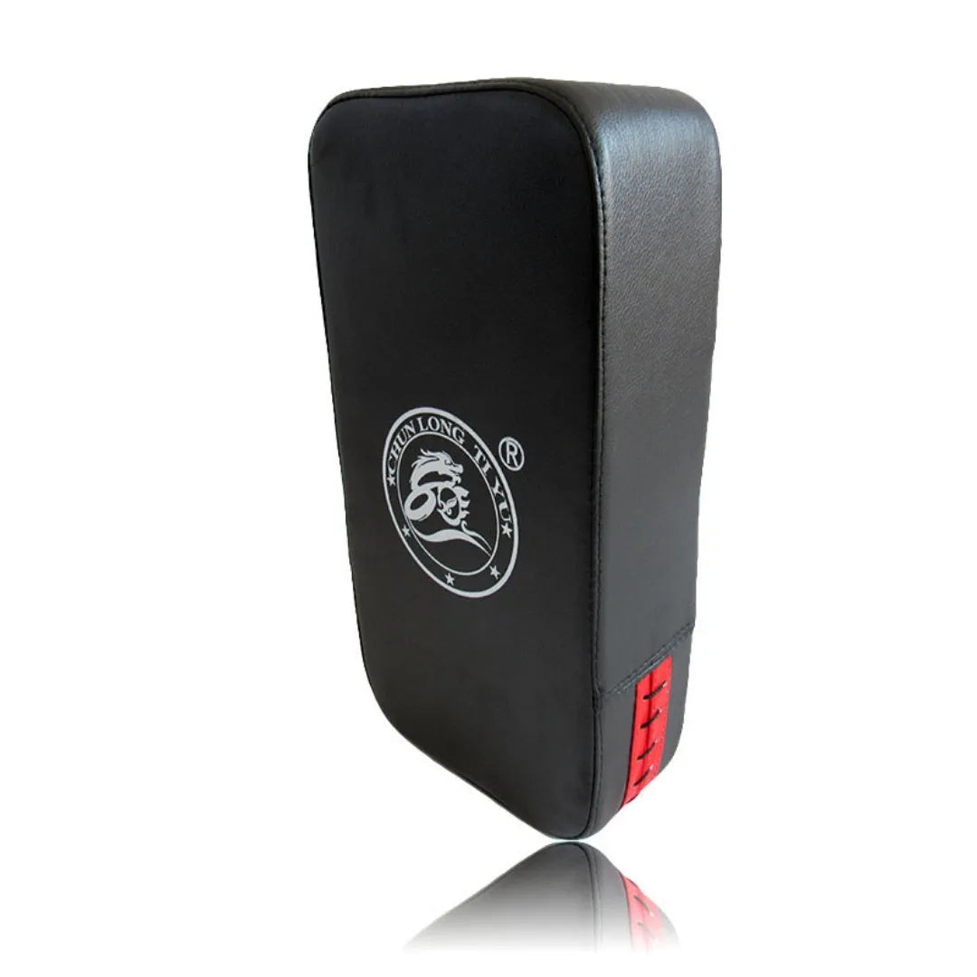 Square red or black PU taekwondo foot target pad for martial arts kick training