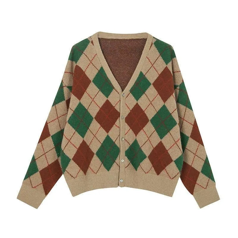 Casual acrylic knit cardigan in macaron colours with regular sleeves and free size regular cut