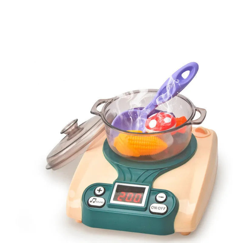 Plastic toy kitchen play house for infants with induction cooker simulation in 02 Play House colour